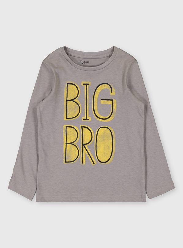 Grey 'Big Bro' T-Shirt - 1-1.5 years